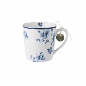 Blomstrete lite porselenskrus &laquo;China Rose&raquo; (22cl)