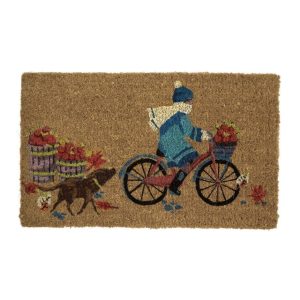 Cottage Scene, dørmatte med landlig motiv fra Laura Ashley