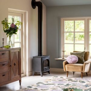Wendling Floral, blomstrete gulvteppe i lilla