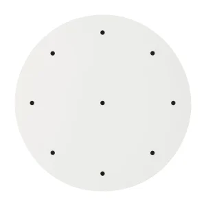 BALDAKIN HVIT RUND Ø400MM 9-HULL
